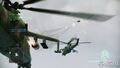Mi-24 firing rockets
